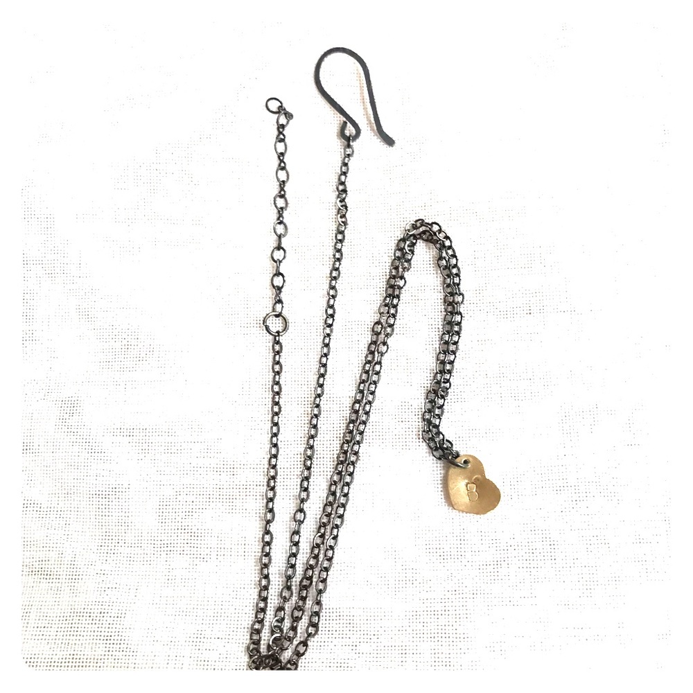 Sweet Heart “B” Necklace